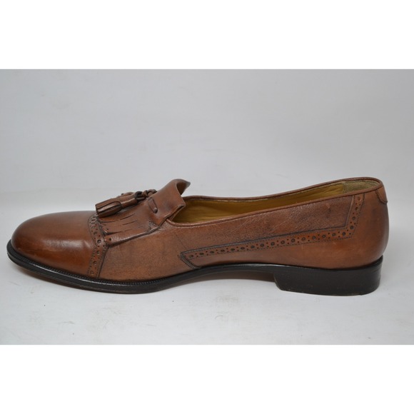 Bruno Magli Italy Brandy Montreal Tassel Loafers Shoes Mens‎ Brown Size 9M 13826 - Picture 9 of 15